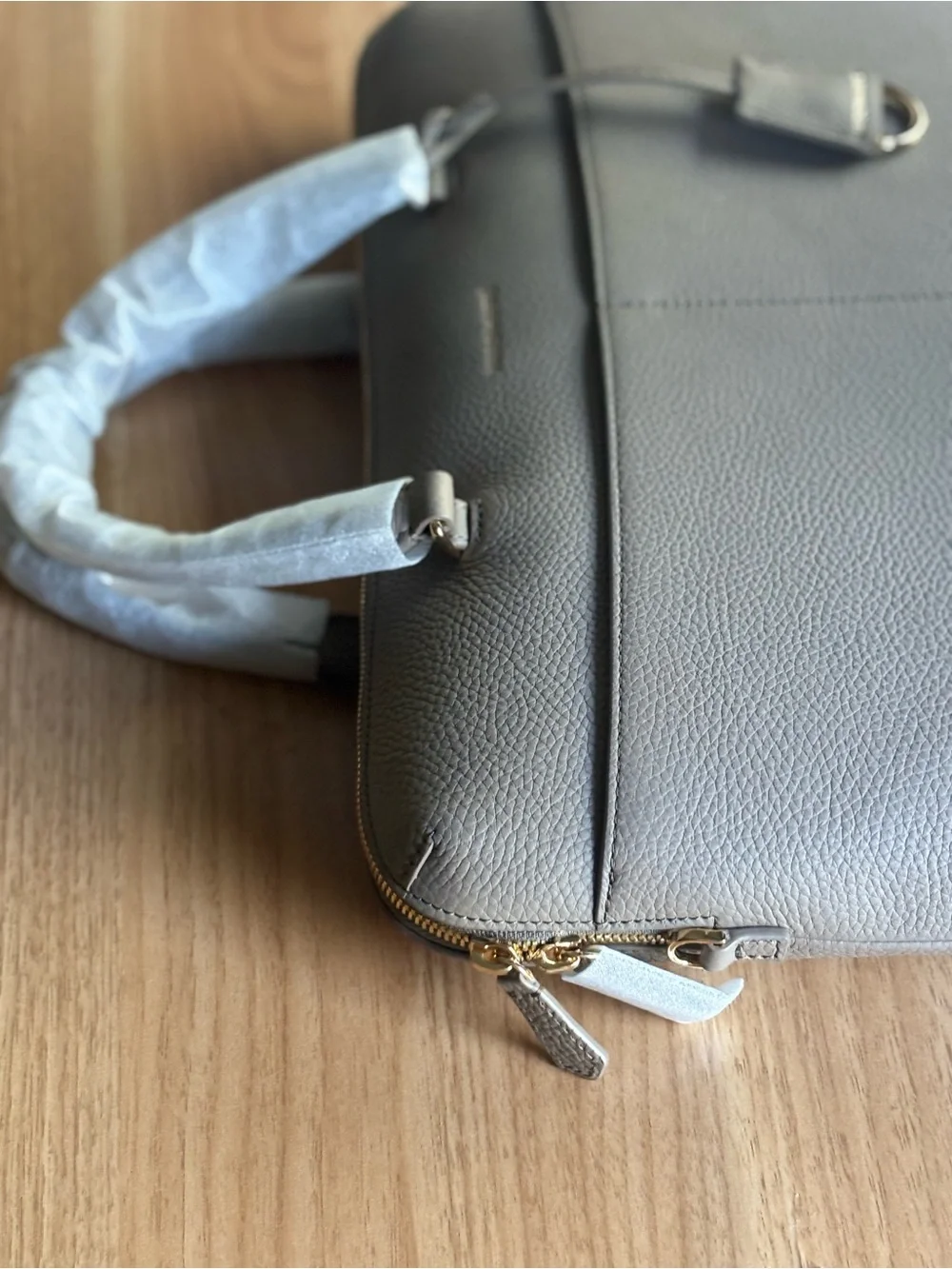 NWT MAISON DE SABRE The Laptop Bag Cashmere Clay Limited Edition